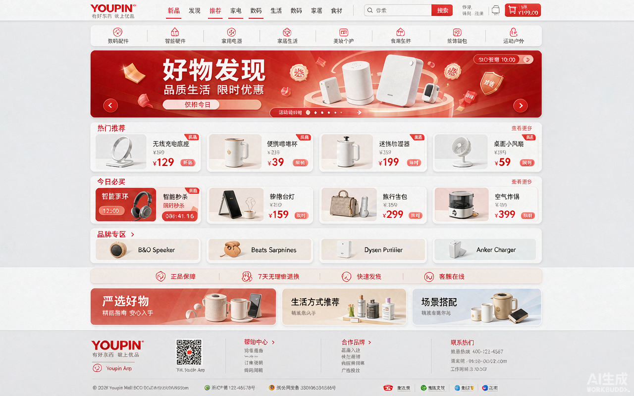 优品优选 B2C 商城